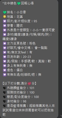 台中定點茶 小日香 援交